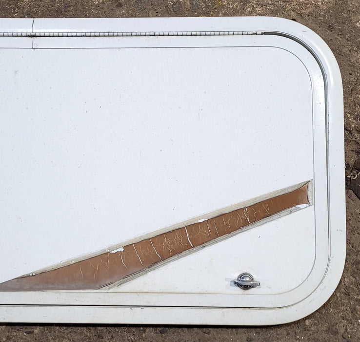 Used Radius Cornered Cargo Door 31 7/8" x 14 7/8" x 7/8"D - Young Farts RV Parts