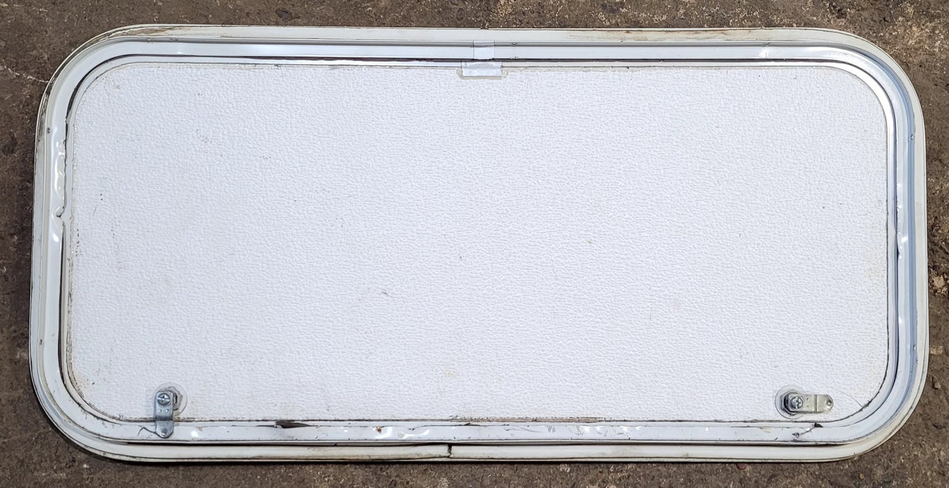Used Radius Cornered Cargo Door 31 7/8" x 14 7/8" x 7/8"D - Young Farts RV Parts