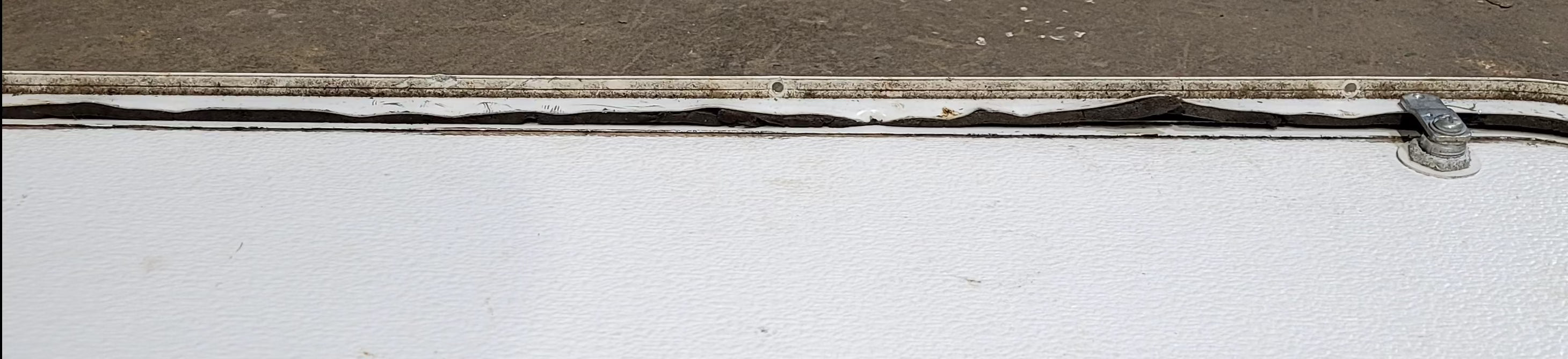 Used Radius Cornered Cargo Door 31 7/8" x 14 7/8" x 7/8"D - Young Farts RV Parts