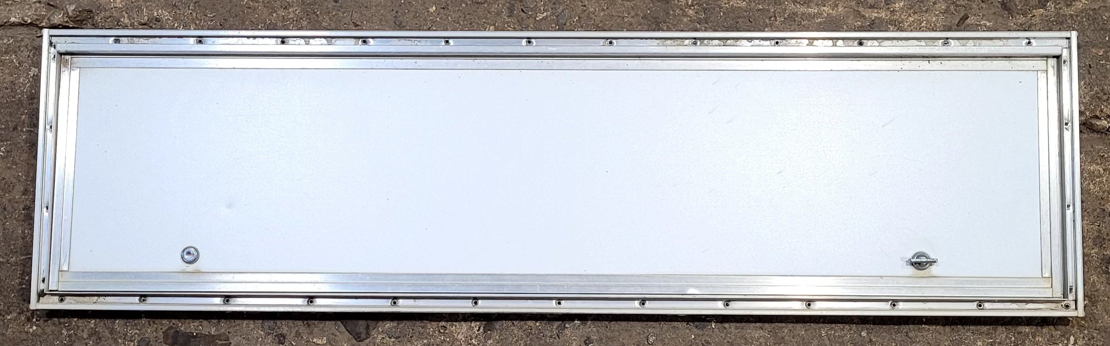 Used Square Cornered Cargo Door 48" x 11 3/4" x 3/4"D - Young Farts RV Parts