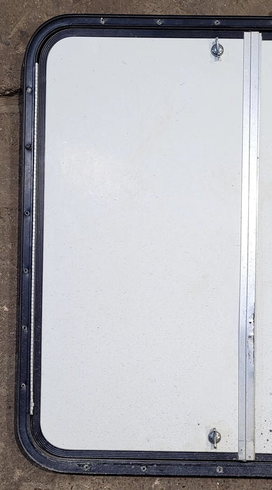 Used Radius Cornered Propane Cargo Door 30 1/4" x 30 1/4" x 5/8"D - Young Farts RV Parts