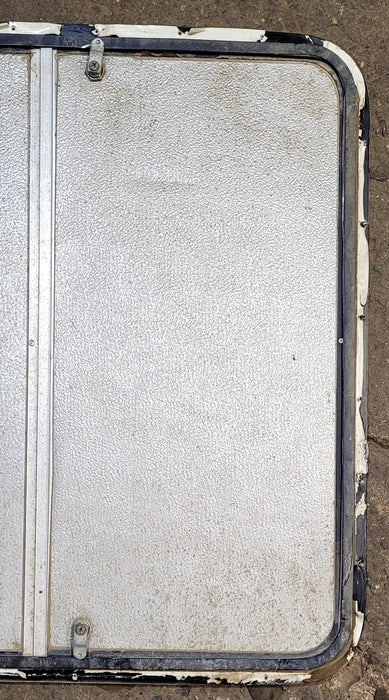 Used Radius Cornered Propane Cargo Door 30 1/4" x 30 1/4" x 5/8"D - Young Farts RV Parts