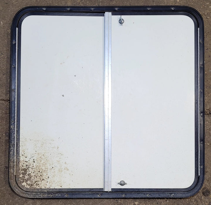 Used Radius Cornered Propane Cargo Door 30 1/4" x 30 1/4" x 5/8"D - Young Farts RV Parts