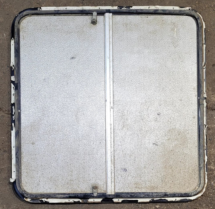 Used Radius Cornered Propane Cargo Door 30 1/4" x 30 1/4" x 5/8"D - Young Farts RV Parts
