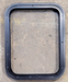 Used Black Radius Non Opening Window : 17 1/4" W x 22 1/4" H x 1 5/8" - Young Farts RV Parts
