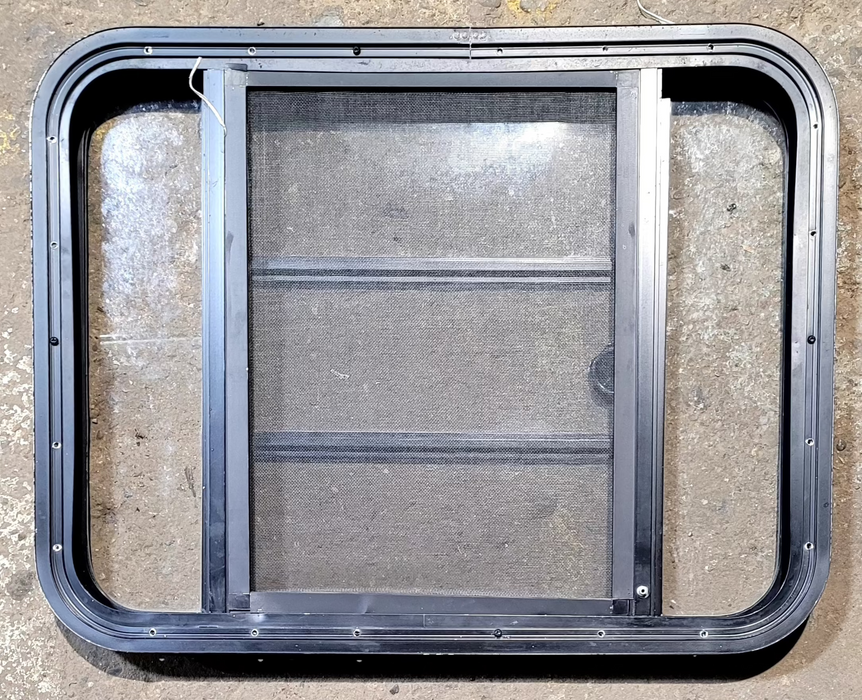 Used Black Radius Opening Window : 29 1/4" W x 22 1/4" H x 1 3/4"