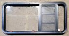Used Black Radius Emergency Opening Window : 47 1/4" W x 22 1/4" H x 1 3/4" - Young Farts RV Parts