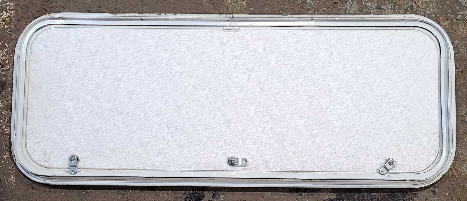 Used Radius Cornered Cargo Door 39 7/8" x 15" x 1"D - Young Farts RV Parts