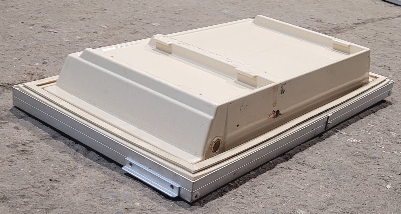 Used Dometic Refrigerator Freezer Door 2930926114 - 22 1/2" W x 13 3/4" H - Young Farts RV Parts