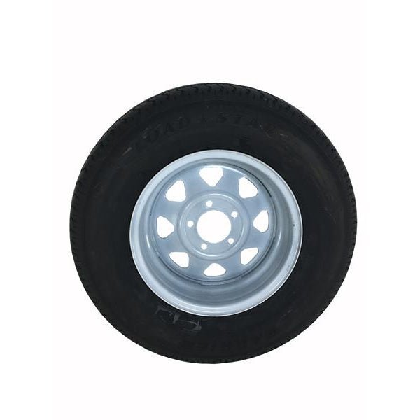 205/75R14 Tire C/5H Trailer Wheel Spoke White Striped - Young Farts RV Parts