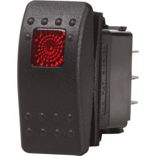 BLUE SEA Contura II Rocker Switch - 20 Amps At 12 Volts/15 Amps At 24 Volts - 7934-BSS
