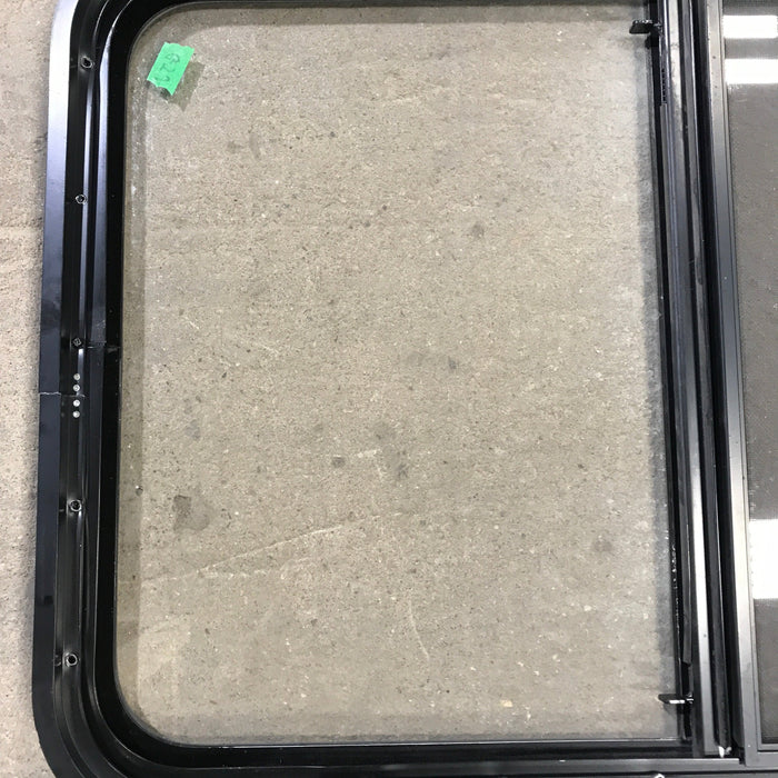 Used Black Radius Opening Window : 23" X 34.5" X 1.875"