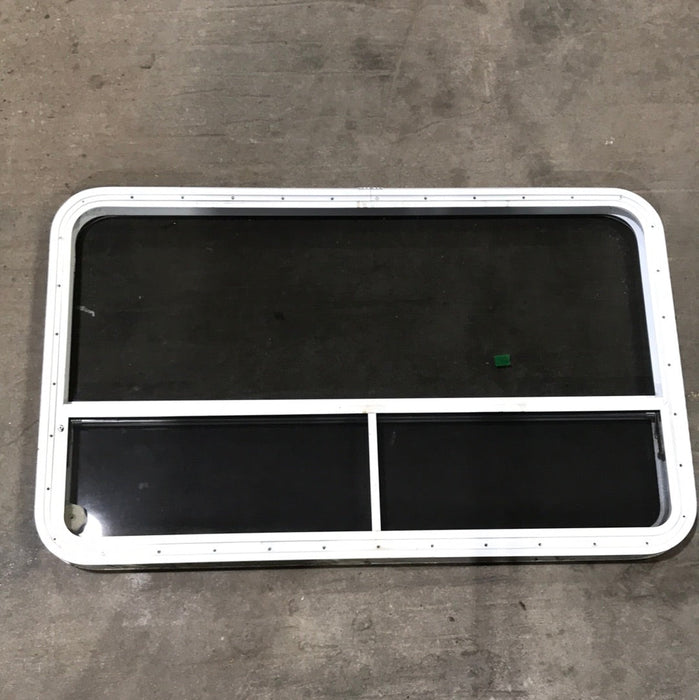 Used White Radius Opening Window : 47 1/2" X 28 1/2 X 2" D