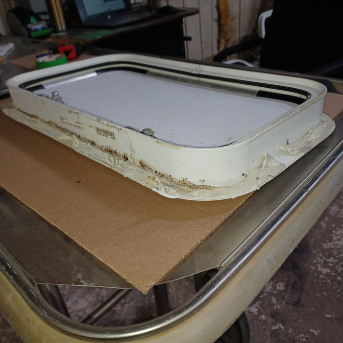 Used Young Farts RV Parts Radius Cornered Cargo Door 20.75″ X 11 5/8″ X 1 7/8″