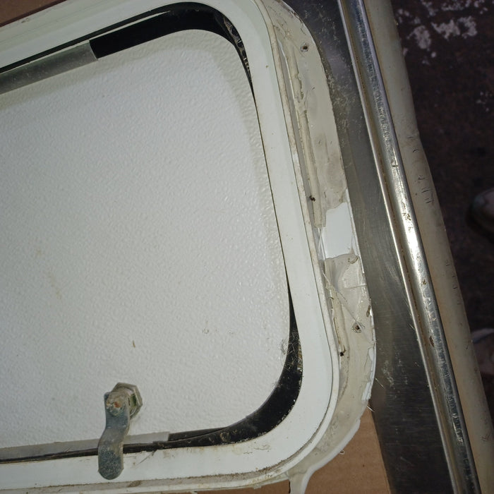 Used Young Farts RV Parts Radius Cornered Cargo Door 20.75″ X 11 5/8″ X 1 7/8″