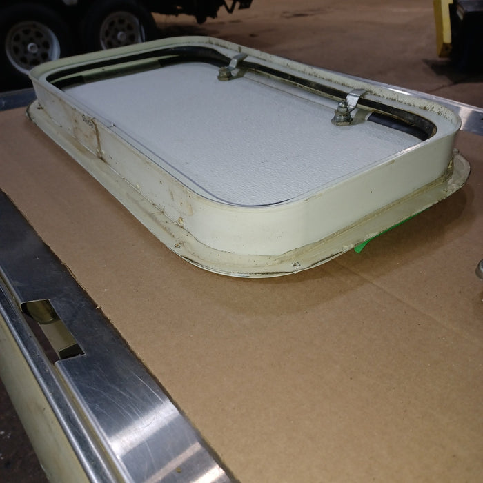 Used Young Farts RV Parts Radius Cornered Cargo Door 20.75″ X 11 5/8″ X 1 7/8″