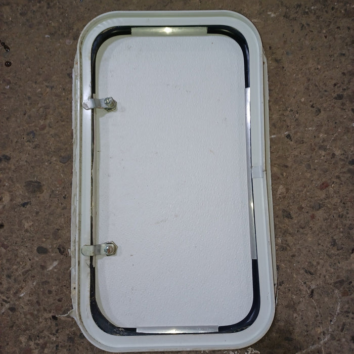 Used Young Farts RV Parts Radius Cornered Cargo Door 20.75″ X 11 5/8″ X 1 7/8″