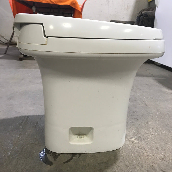 Used Complete Thetford Toilet, Hand Flush, High Profile, Off-White - AQUA MAGIC IV ,  24024
