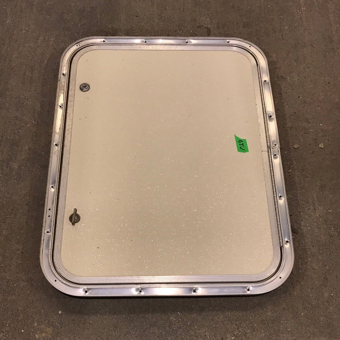 Used Corner Radius Cargo Door  23 3/4" W  x 17 3/4" H x  3/4"D