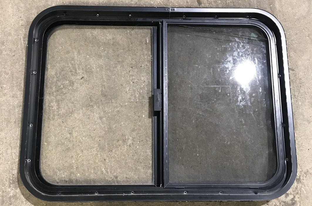 Used Black Radius Opening Window : 29 1/2" W x 21 1/2" H x 2" D