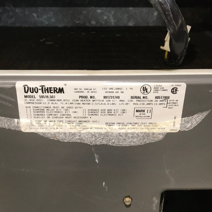 Used Duo-Therm Air Conditioner, Head Unit, 15000 BTU - 59516.501