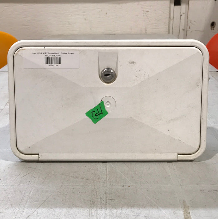 Used 12 3/4" W RV Access Hatch - Outdoor Shower
