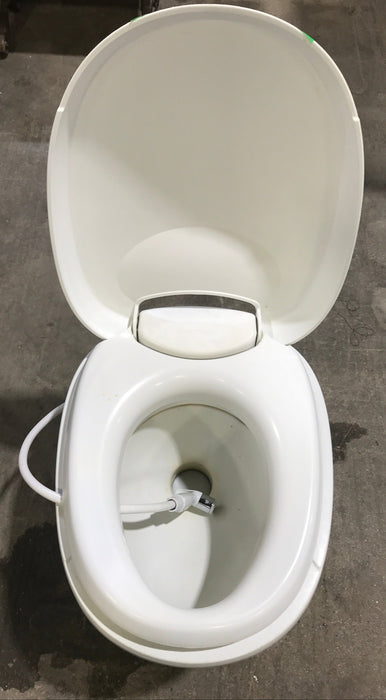 Used Complete Thetford Toilet, Foot Flush, High Profile, White - Bravura