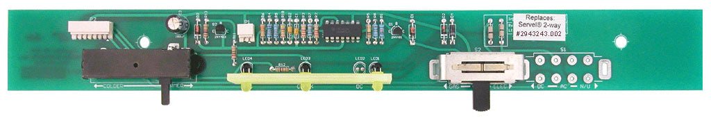 2943243.002 - Dinosaur Electronics - Replacement Eyebrow board for Servel® refrigerators 2-way (long version) #2943243.002