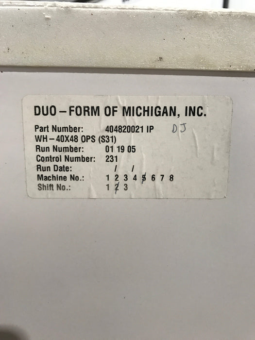 Used RV Bath Tub Surround 40” X 48” x 23 1/2" D