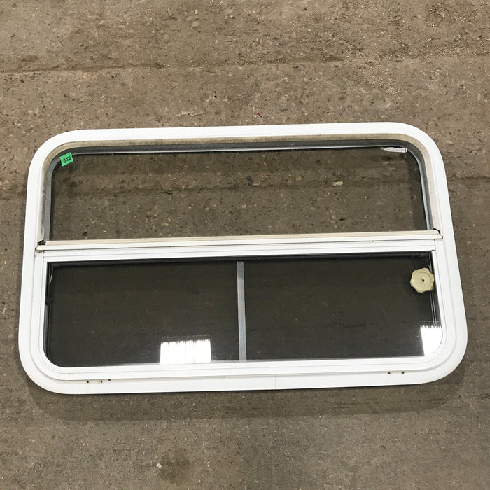 Used White Radius Opening Window : 35 1/2" W x 21 1/2" H x 1 7/8" D