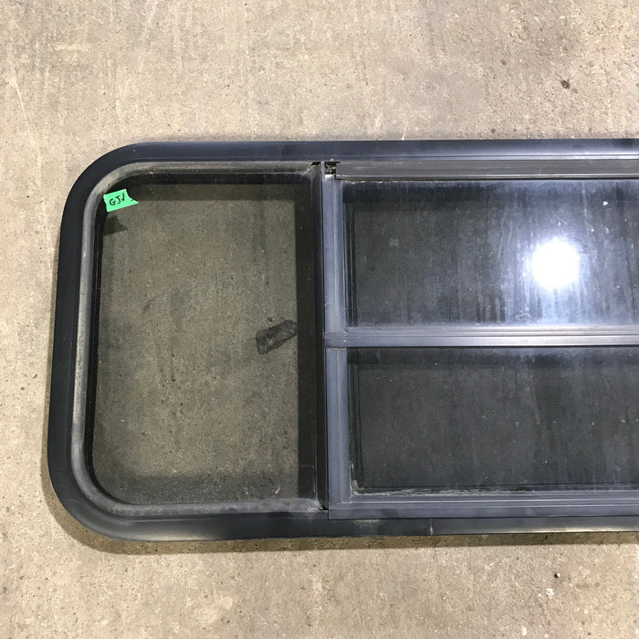 Used Black Radius Opening Window : 59.75" x 17.75" x 2"