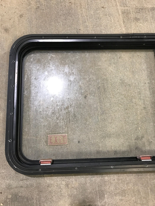 Used Black Radius Emergency Opening Window : 41 1/2" W x 21 1/2" H x 2" D