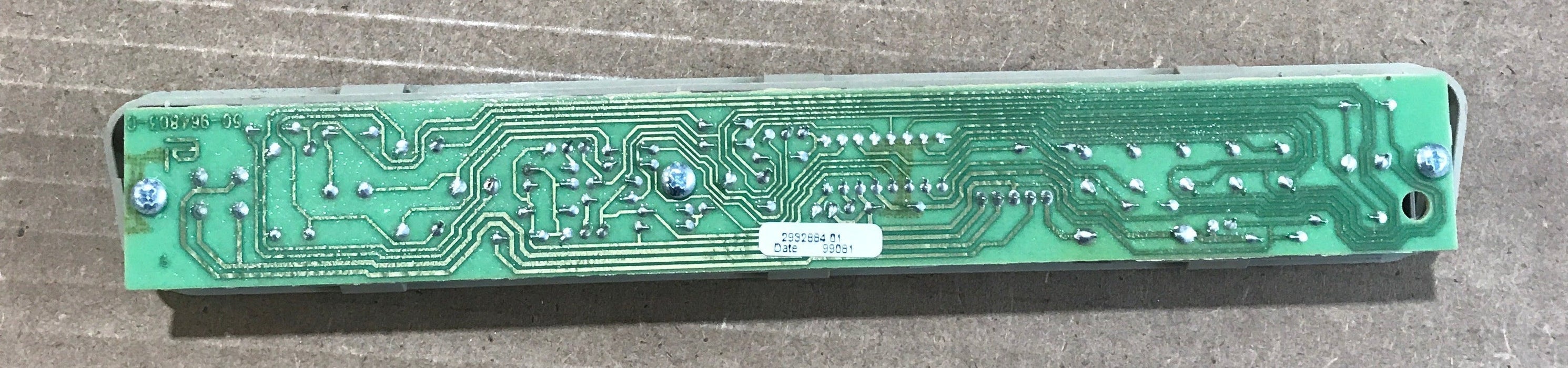 Used Dometic Refrigerator Eyebrow Control Board, 2 Way - 2932884014