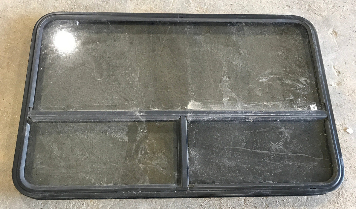 Used Black Radius Opening Window : 47 1/2" W x 30" H x 2" D