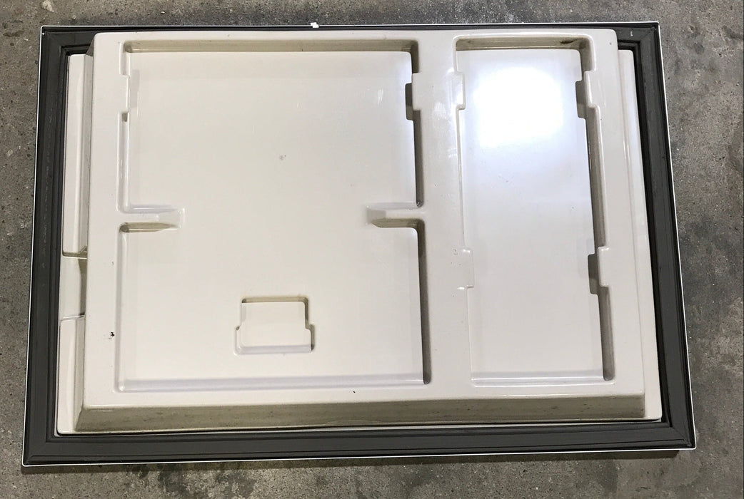 Used Dometic Refrigerator Freezer Door 2930930132 - 24 1/2" W x 16 1/2" H