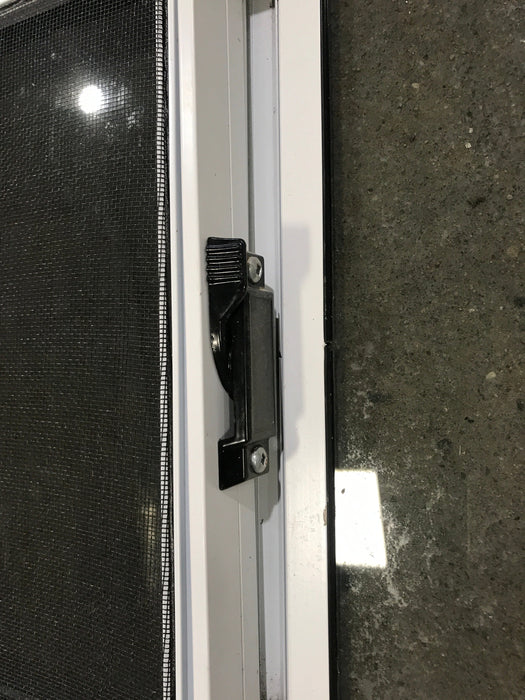 Used White Radius Opening Window : 48 1/4" W x 35 3/4" H x 2" D