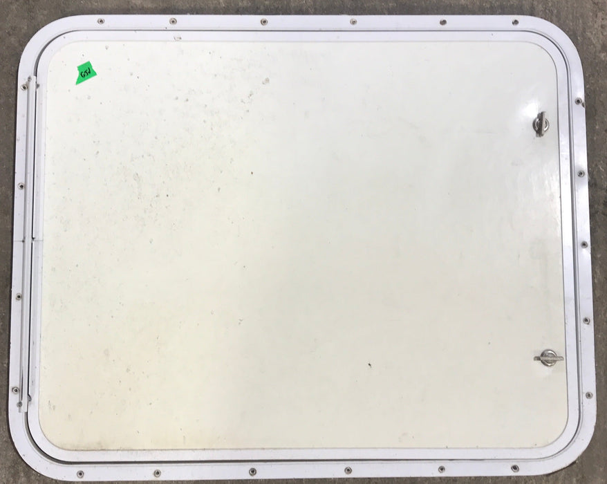 Used Radius Cornered Propane Cargo Door 29 3/4" x 23 3/4" x 3/4" D