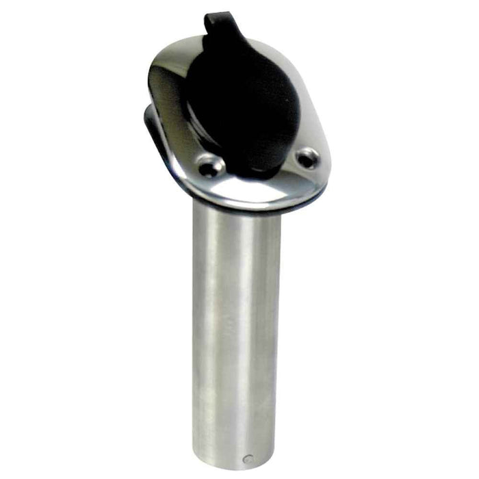 30 deg Flush Mount Rod Holder - 304 Stainless Steel - 9 - 1/4" - Young Farts RV Parts