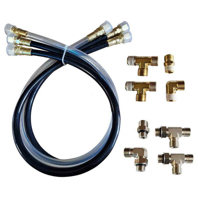 30" Hose & Fitting Kit Including Orb & NPT Helm Fittings - Young Farts RV Parts