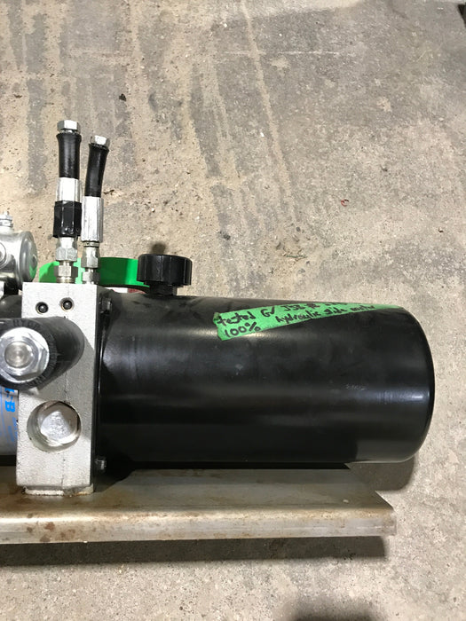 Used JS BARNES RV Slide Out Hydraulic Pump/Motor/Tank Assembly