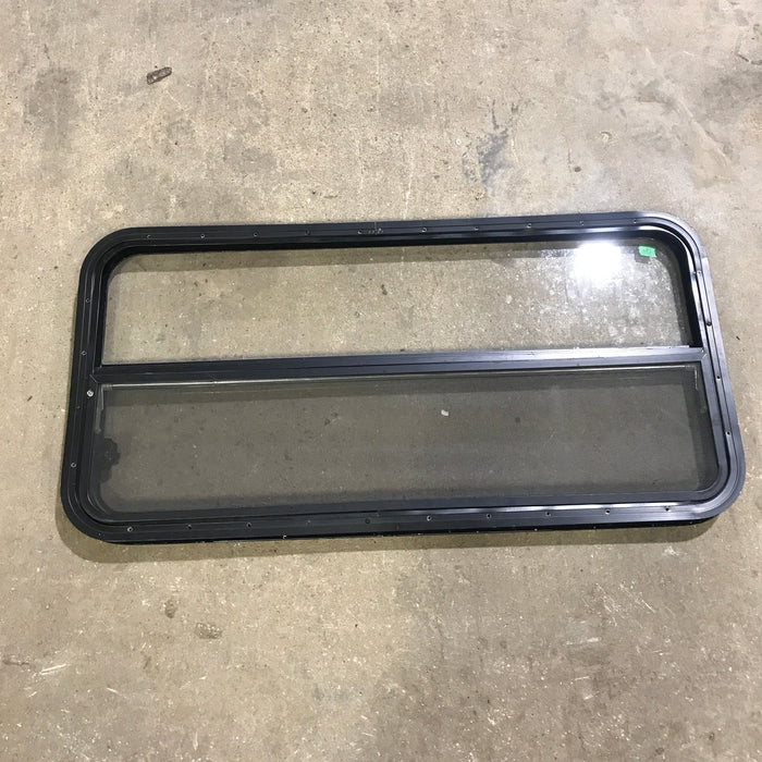 Used Black Radius Opening Window : 45.5" x 21.25" x 1.875"