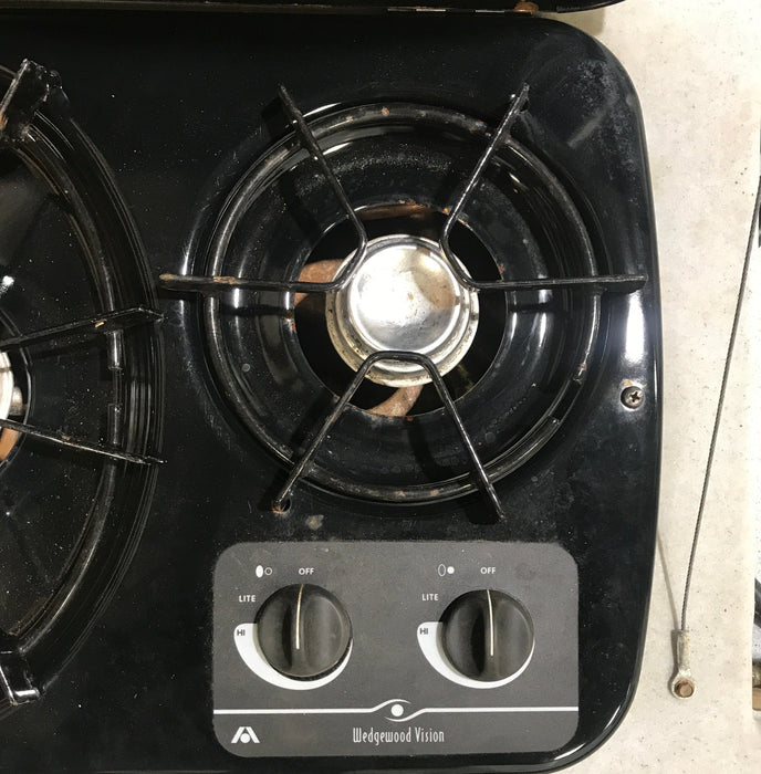 Used Atwood Wedgewood Exterior/ Outdoor, 2 Burner Kitchen - DV20 - Young Farts RV Parts