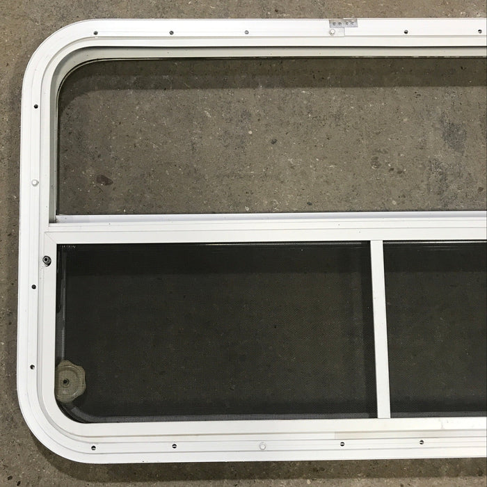 Used White Radius Opening Window : 35 1/2" W x 21 1/2" H x 1 1/2" D