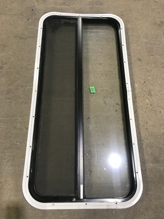 Used Black Radius Opening Window : 41 1/2" W x 19 1/2" H x 2" D