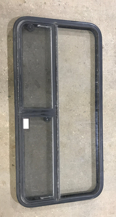 Used Black Radius Window : 53 1/4" W x 25 1/4" H x 2 1/4" D