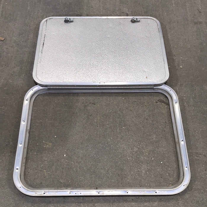 Used Corner Radius Cargo Door  23 3/4" W x 17 3/4" H x 3/4"D