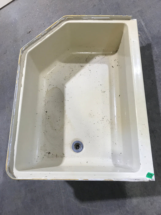 Used RV Bath Tub 35” L x 26 W ” Left Hand Drain