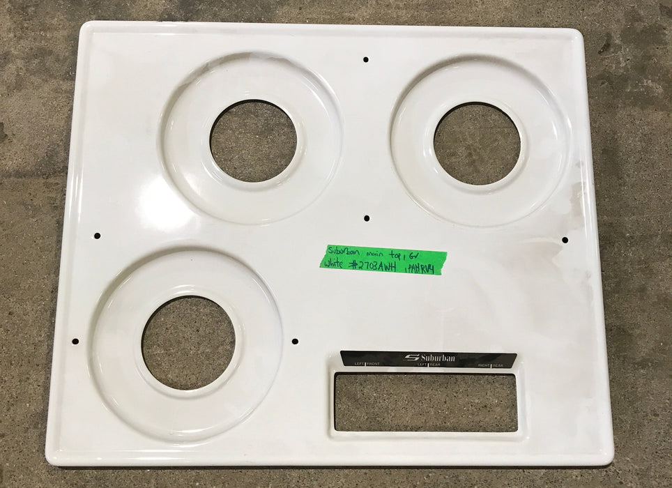 Used Main Top Suburban - Cooktop Cover, Off White - 2703AWH