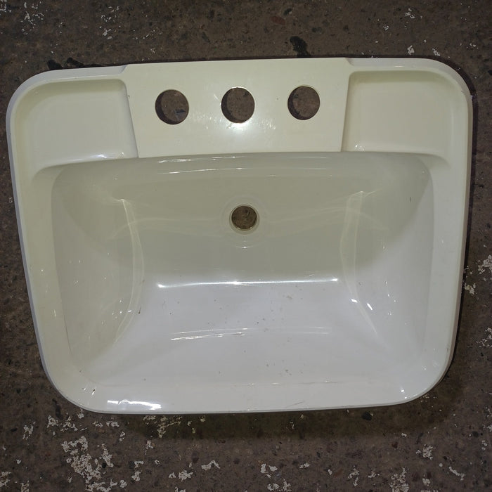 Used Bathroom Sink, Off-White - 14 1/2" X 11 5/8" X 6.5"D