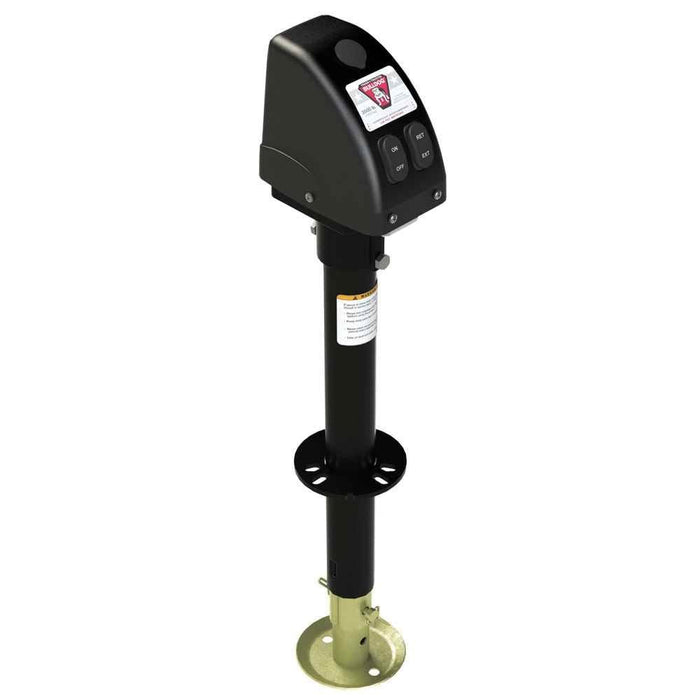 3,500lbs A - Frame RV Jack w/Powered Drive - 12V - Black Cover - Young Farts RV Parts